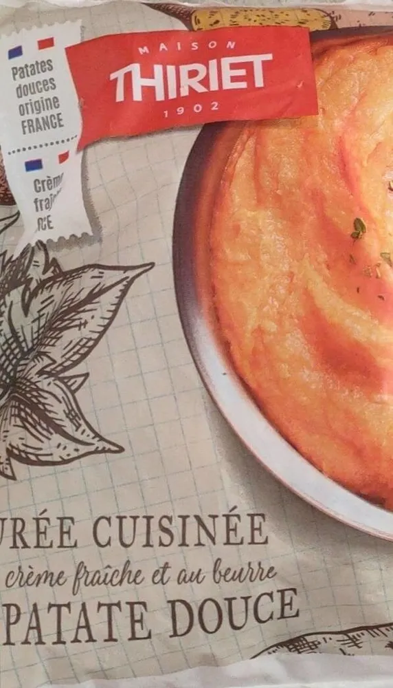 Purée cuisinée de patates douces