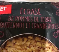 Ecrasé de pommes de terre butternut et cranberries