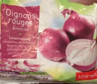 Oignons rouges émincés