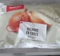 Oignons en cubes