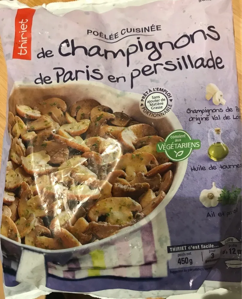 Champignons de Paris en persillade
