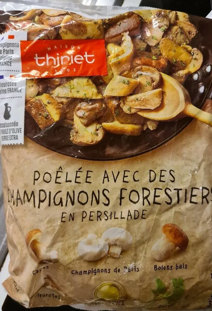Poêlee avec des champi forestiers en persillade