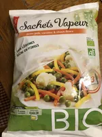 Sachets vapeur petits pois carottes et chou fleur