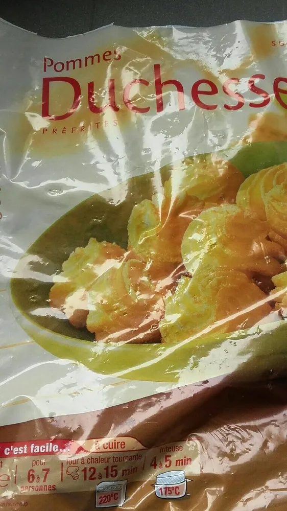 Pommes Duchesse Préfrites
