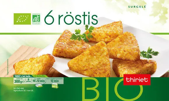 6 röstis biologiques