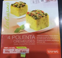 4 Polenta Crémeuses Olives Courgettes Tomates