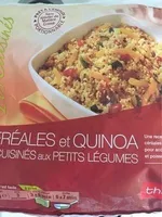 Cereales et quinoa cuisinés aux petits légumes