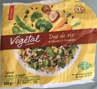 Duo de riz et légumes à l'asiatique