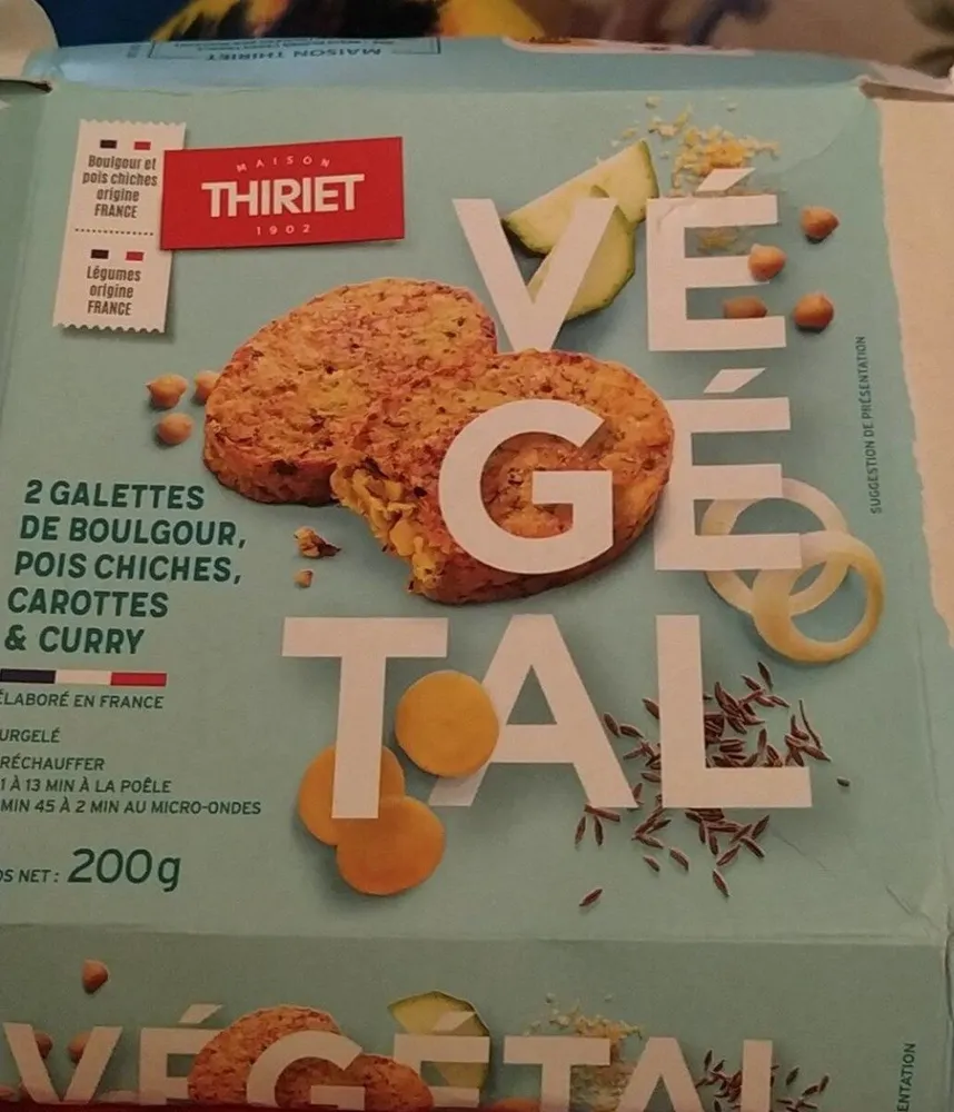 Galettes vegetales