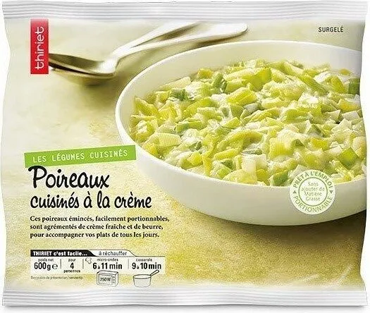 Poireaux cuisinés à la crème
