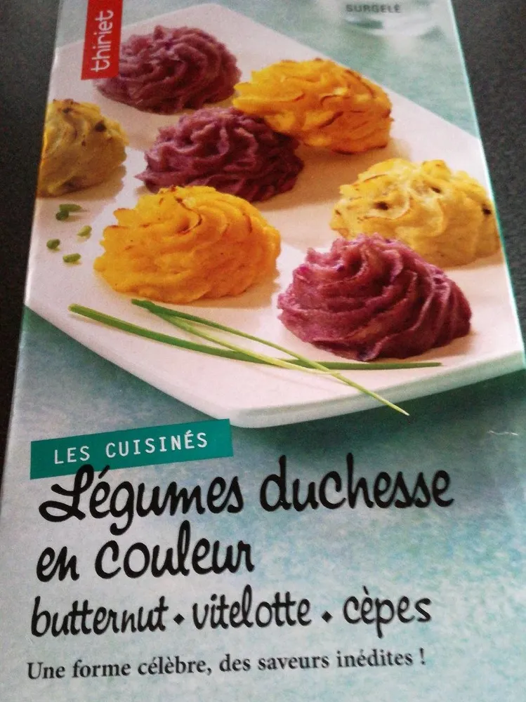 Légumes duchesse en couleur