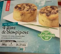 4 flans de champignons