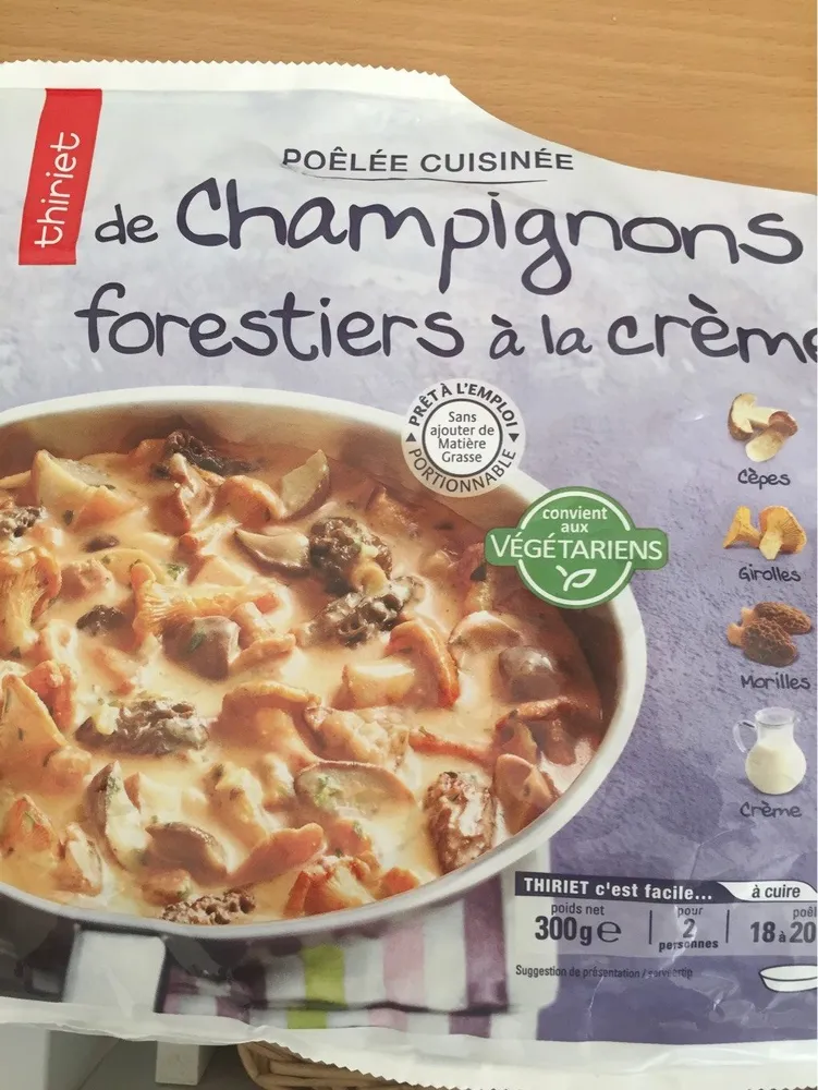 Champignons forestiers a la creme