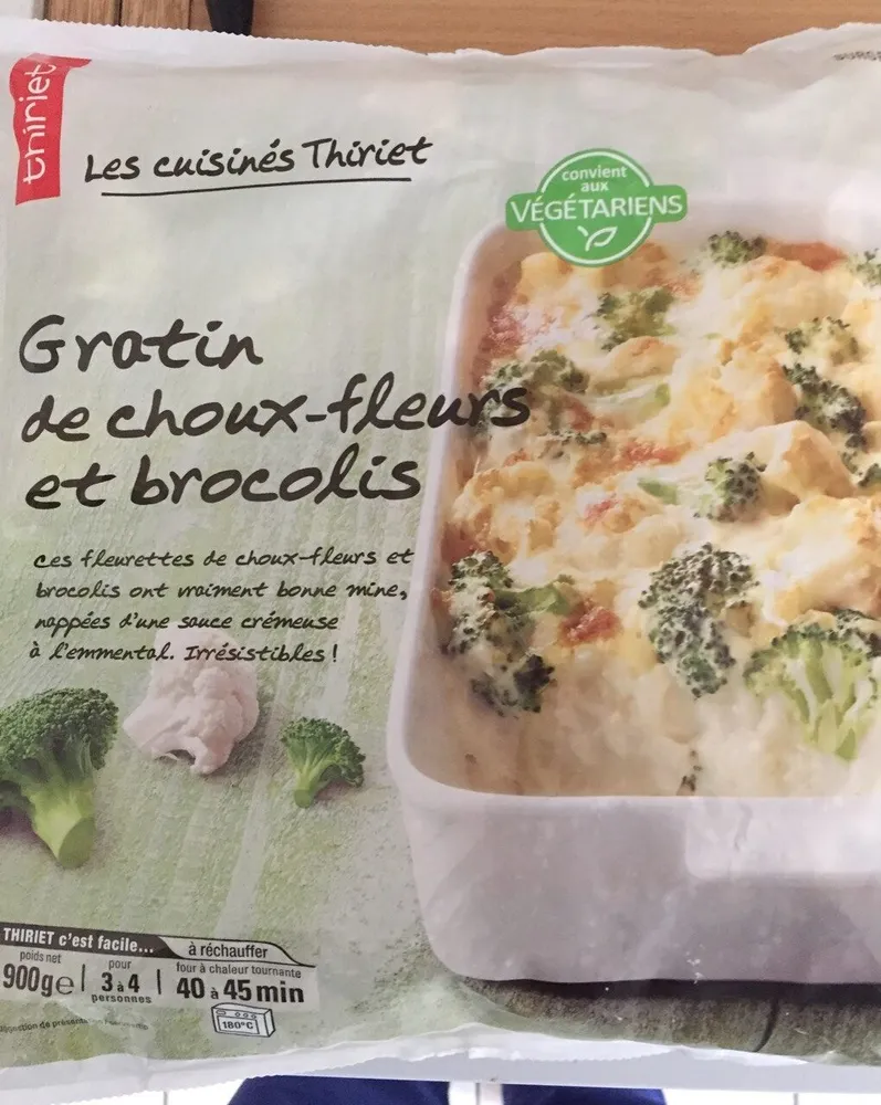 Gratin de choux-fleurs et brocolis