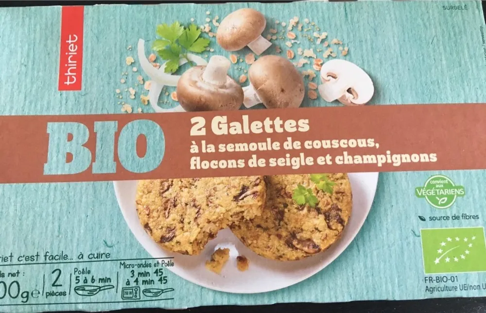 Galettes bio semoule de couscous