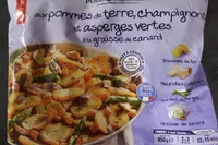 Poelee cuisinee pommes de terre champignons asperges vertes