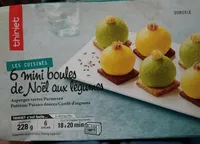 Mini boules de Noël aux légumes