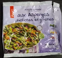 Poêlée cuisinée aux asperges pholiotes et girolles