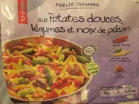 Poêlée cuisinée aux patates douces, légumes et noix de pécan