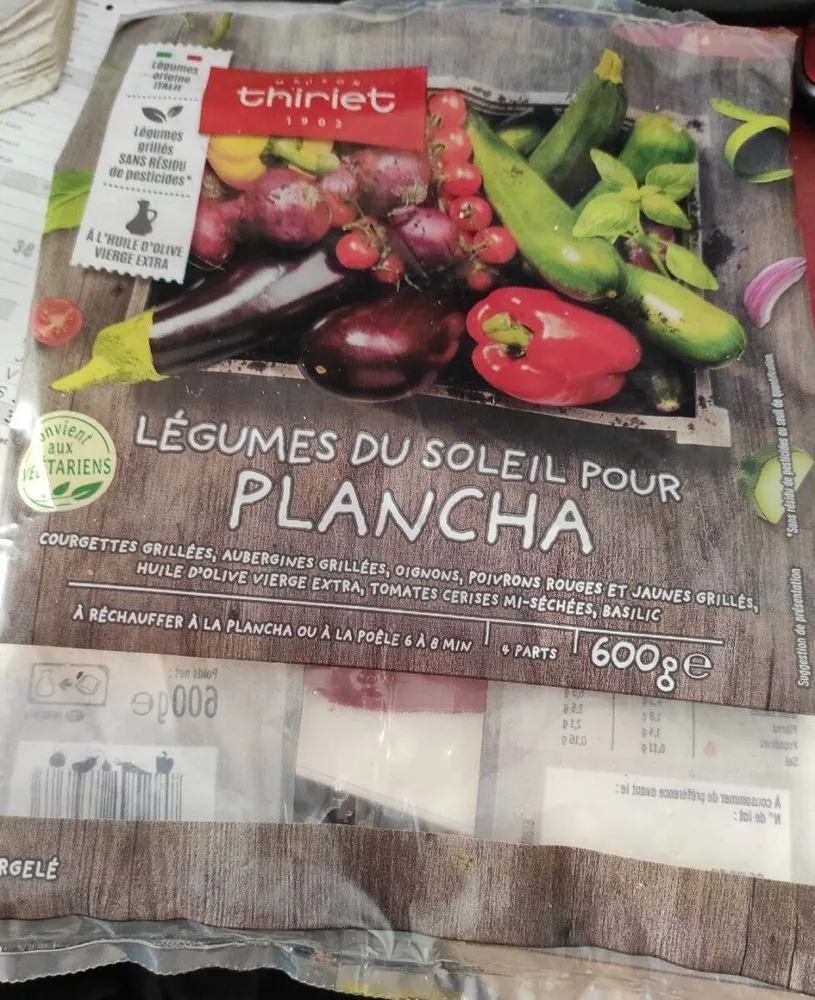 Légumes du soleil pour plancha