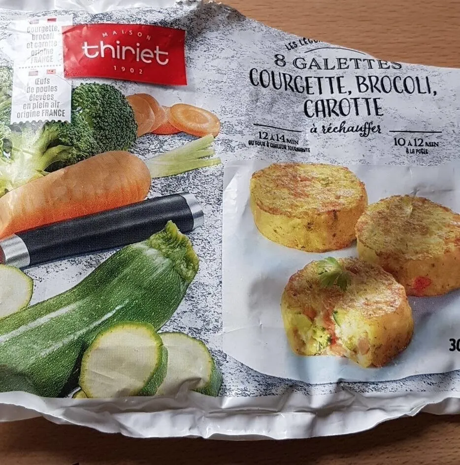 Galettes courgette, brocoli, carotte