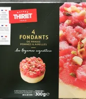 4 fondants de panais pommes et airelles