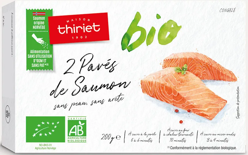 Pavés de saumon Bio