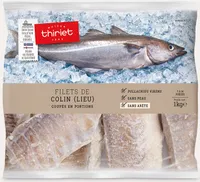 Filets de Colin coupés en portion