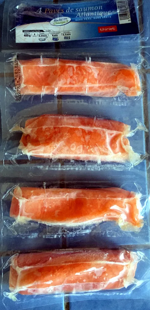 4 pavés de saumon Atlantique
