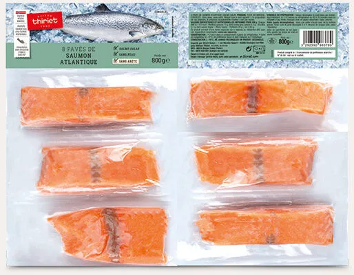 8 Pavés de saumon Atlantique sans peau