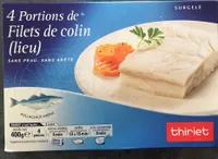 Portions de filets de colin (lieu)