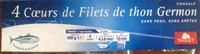 4 coeurs de filets de thon Germon
