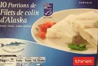 Portions de filets de colin d'Alaska