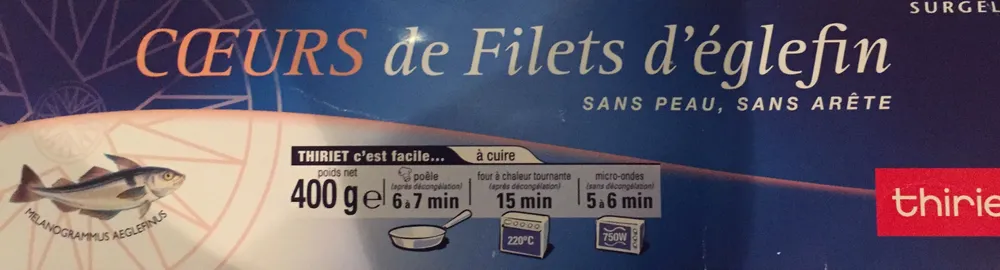 Coeurs de filets d'églefin