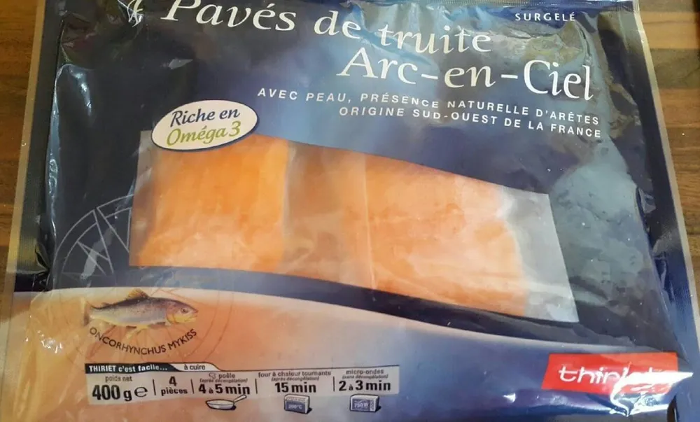Pavés de truite Arc-en-Ciel