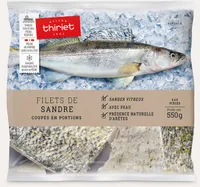 Filets de Sandre coupés en portions