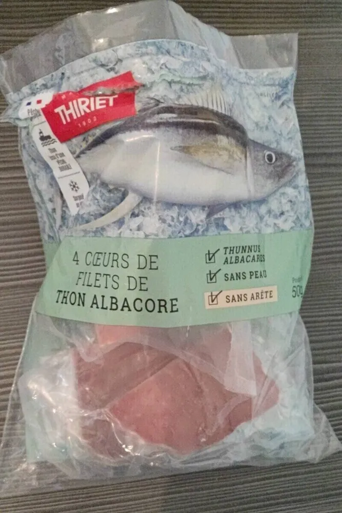 4 Cœurs de filets de thon albacore
