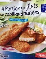 Filets de cabillaud panés
