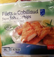 Filets de cabillaud façon fish and chips