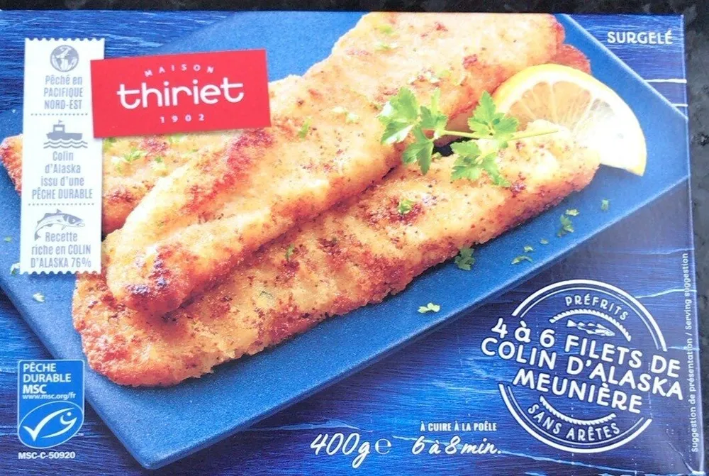 Filet de colin d'alaska meuniere