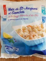 Noix de st Jacques et gambas