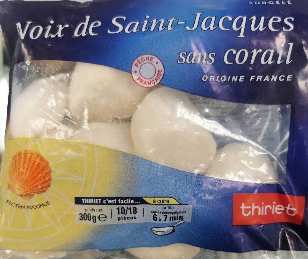 Noix de Saint-Jacques sans corail