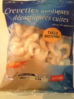 Crevettes nordiques décortiquées cuites