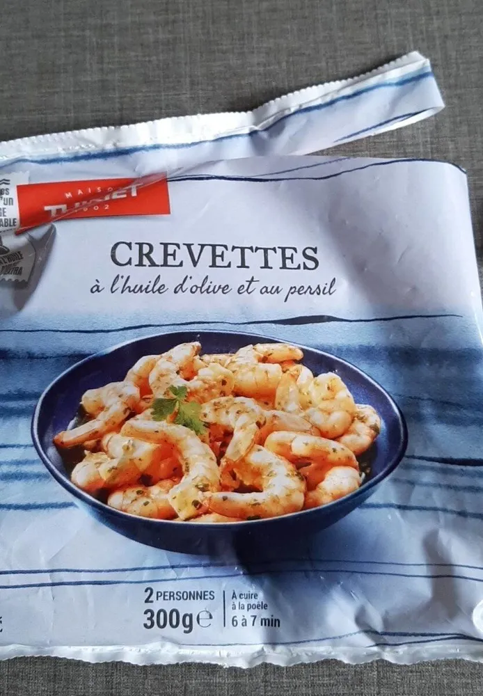 Crevettes huile d'olive persol