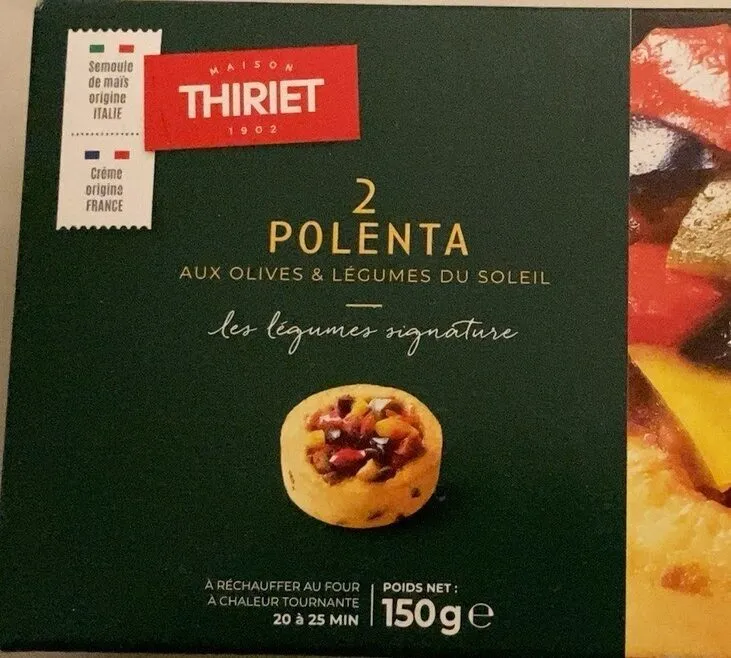 2 Polenta aux olives noires et légumes du soleil