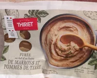 Purée au lait et au beurre de marrons et pommes de terre
