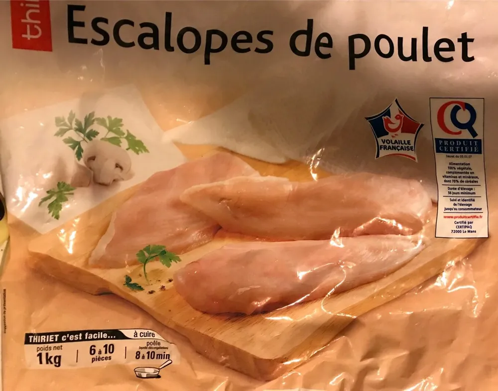 Escalopes de poulet