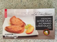 4 escalopes de foie gras de canard du sud ouest crues