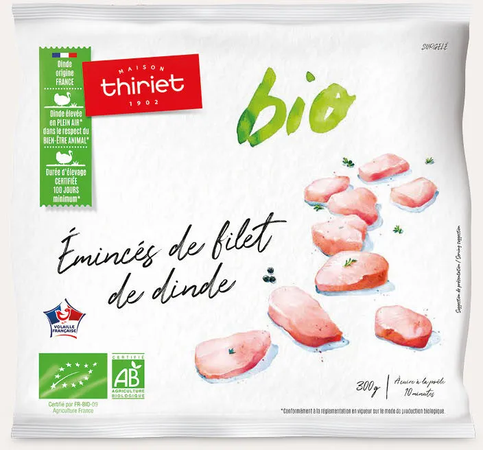 Émincés de filet de dinde bio