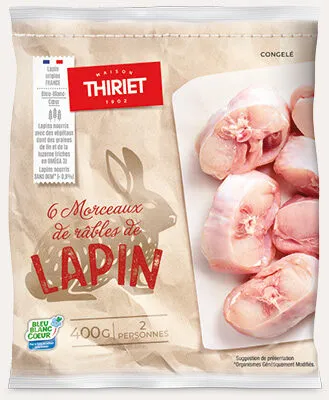 6 Morceaux de râbles de lapin